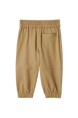 beige cotton trousers BURBERRY KIDS | 8104421B9719